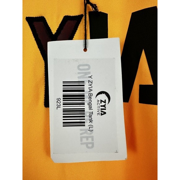 ZYIA Y Bengal Tank Top Mesh Y Muscle Sleeveless Logo Athletic Women’s Size Large - Picture 4 of 10